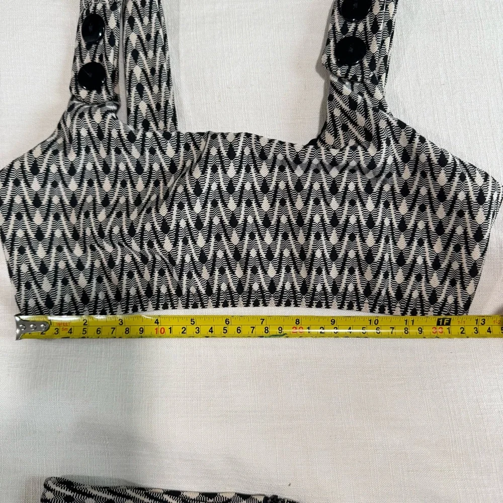 Seea Georgia Bikini Set Top Medium & High Waisted Bottoms Small in Aries Print - Picture 11 of 16